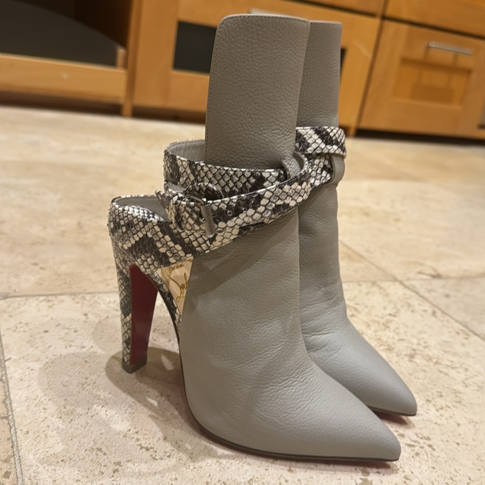 Christian Louboutin Snakeskin Boots